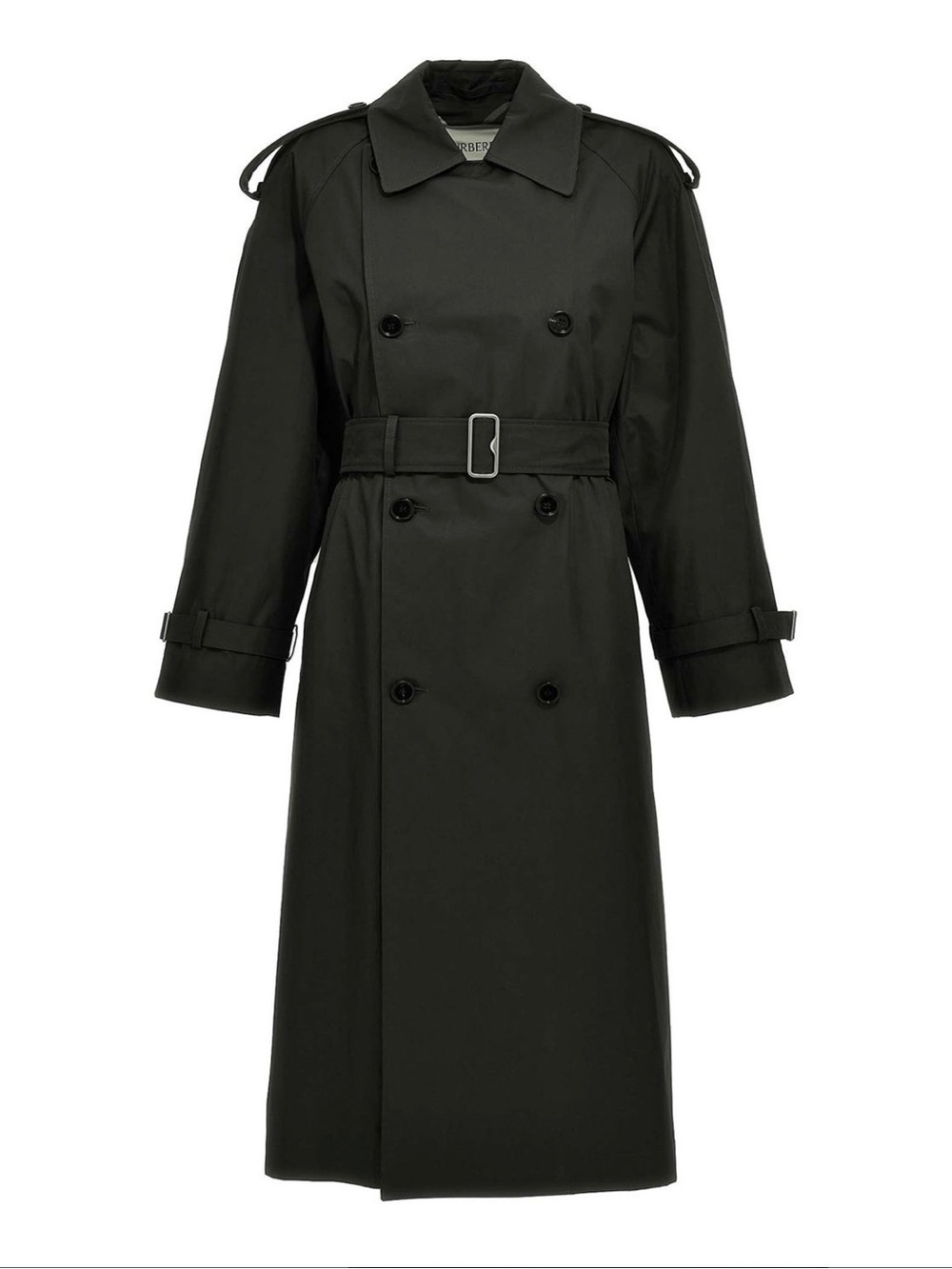 Burberry Heritage Waterloo Trench Coat Black EUC M 50” duster trench coat - Picture 3 of 14